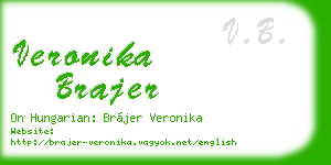 veronika brajer business card